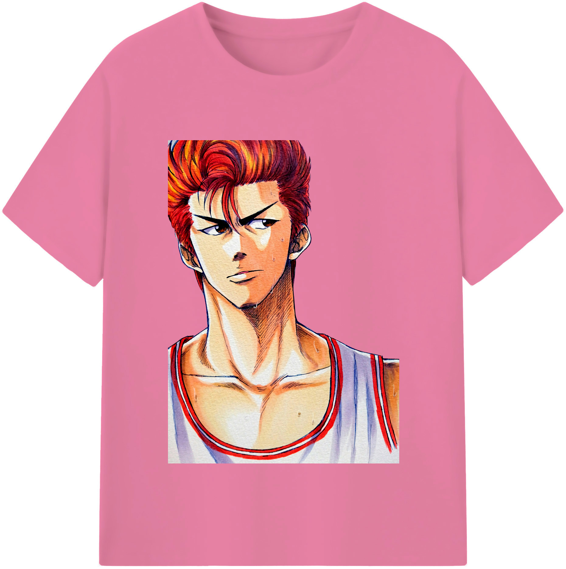 SLAM DUNK／スラムダンク 綿100％半袖Tシャツ（フロントプリント）